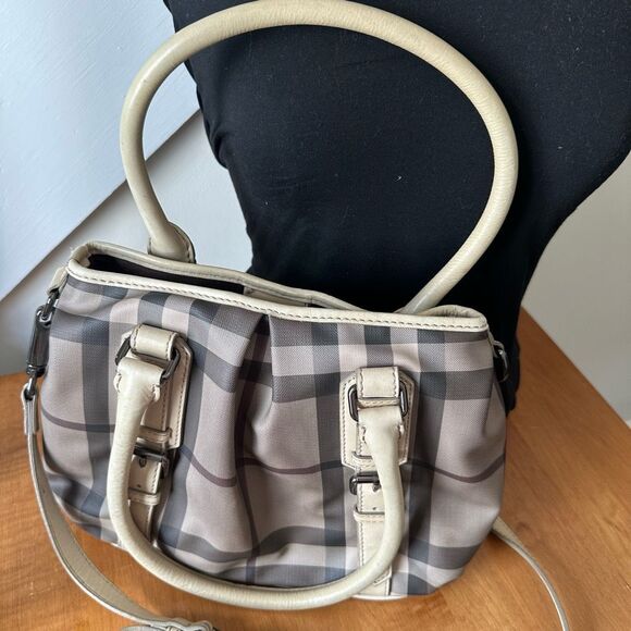 Burberry Smoked Check Pattern tote crossbody bag - Picture 4 of 8